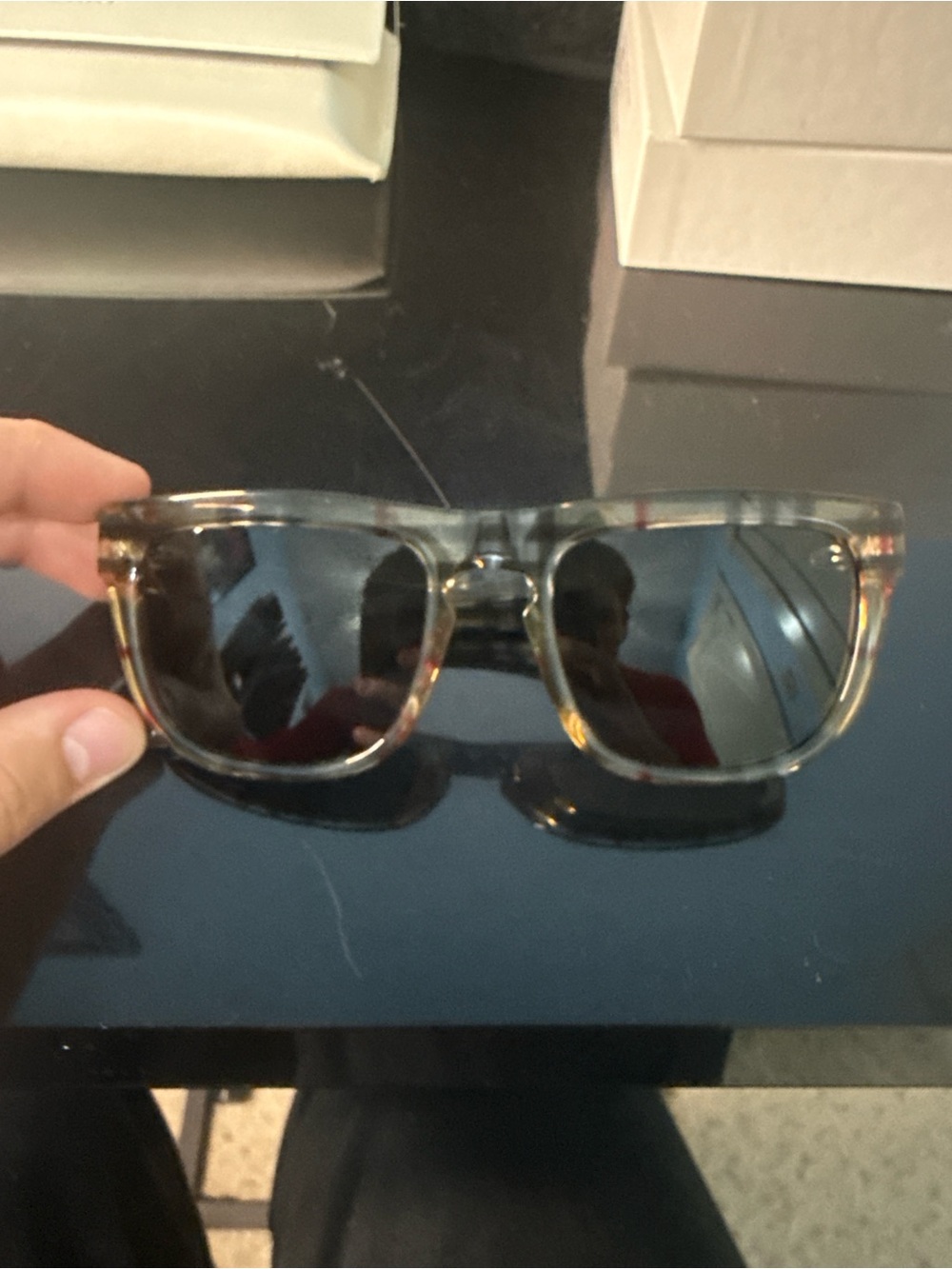 BURBERRY  Dark Grey Square Men's Sunglasses. 100% authentic